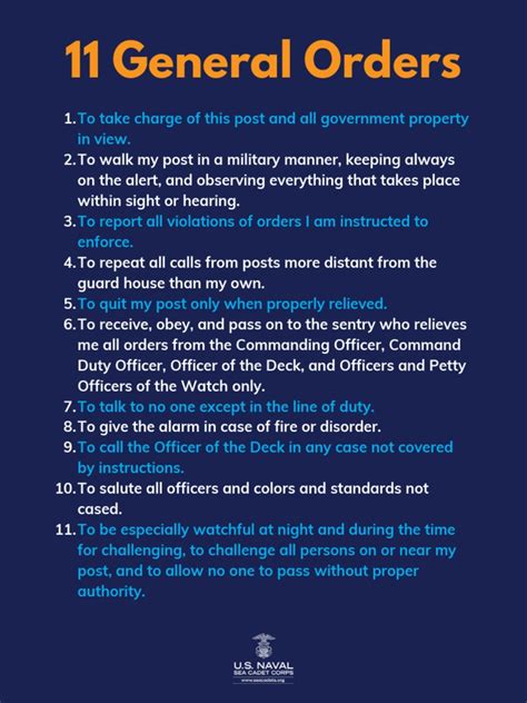 11 GENERAL ORDERS .